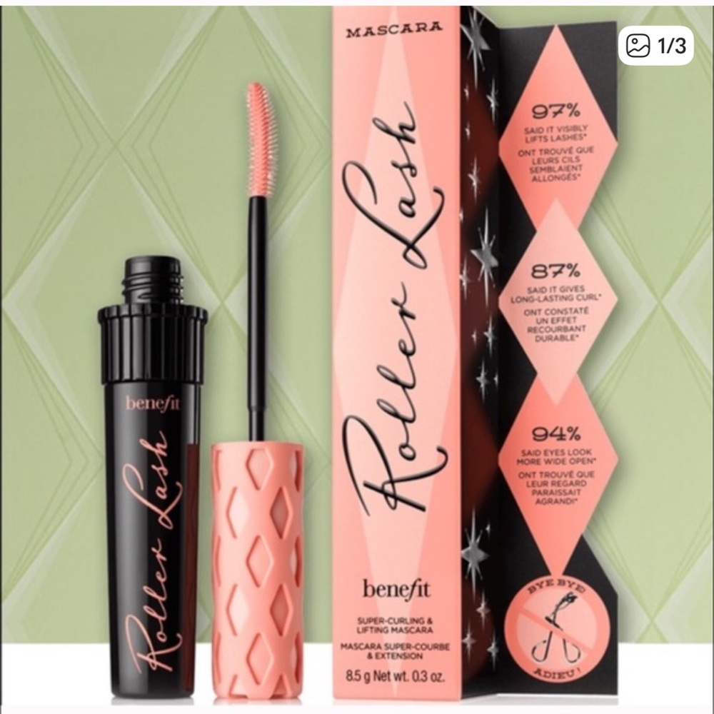 NEW BLACK BENEFIT ROLLER LASH MASCARA NIP
